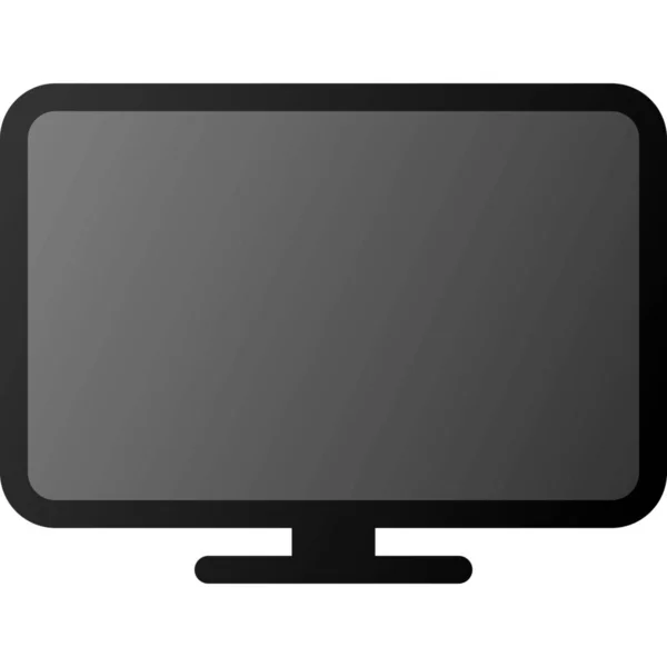 Monitor Screen Display Icon — Stock Vector