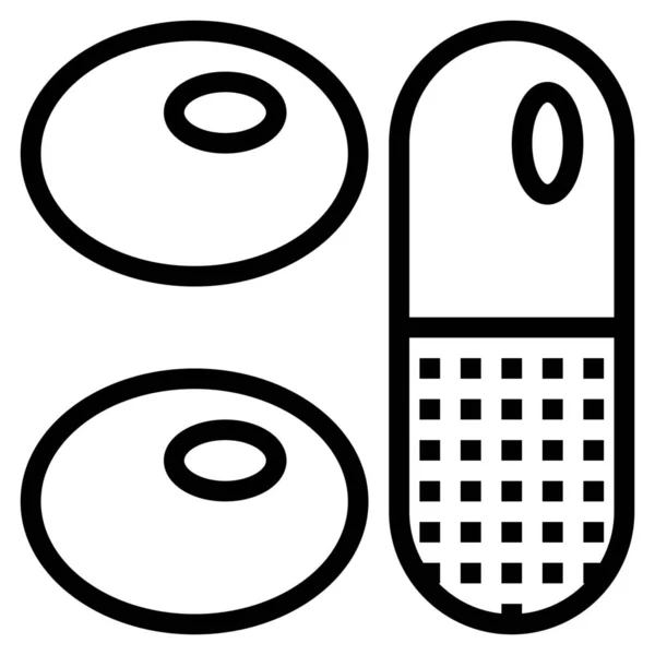 Cannabis Capsule Marihuana Icoon — Stockvector