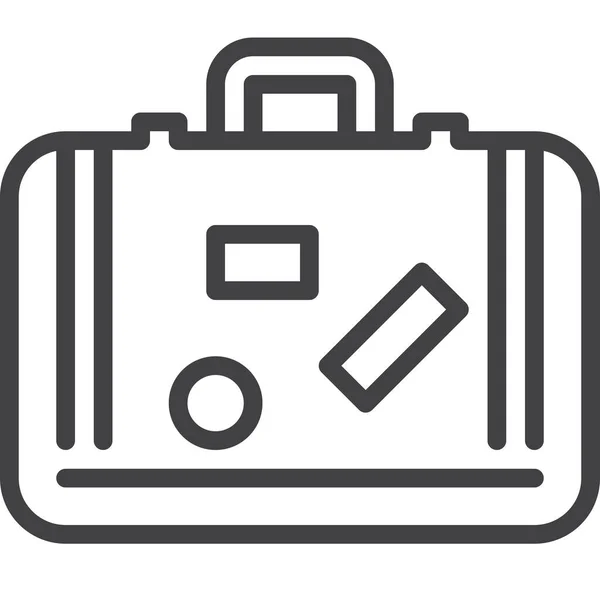 Bagage Sticker Koffer Pictogram — Stockvector