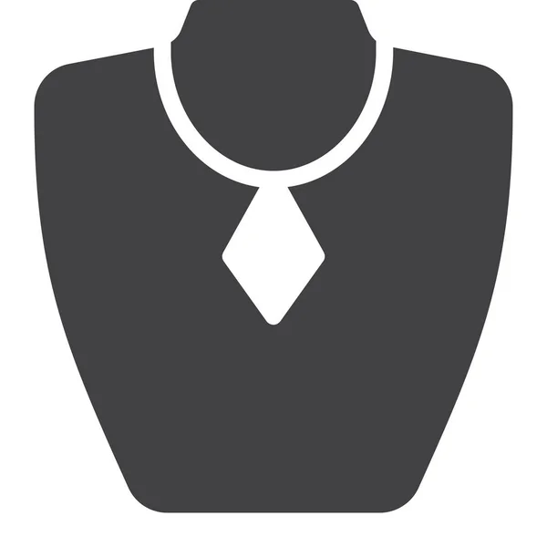 Bust Display Jewelry Icon — Stock Vector