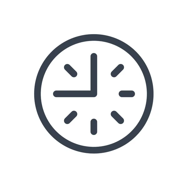 Іконка Годинника Стіні Стилі Контур — стоковий вектор