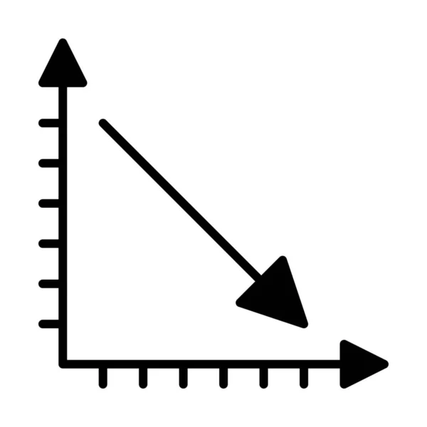 Icono Finanzas Gráficos Analíticos Estilo Sólido — Archivo Imágenes Vectoriales