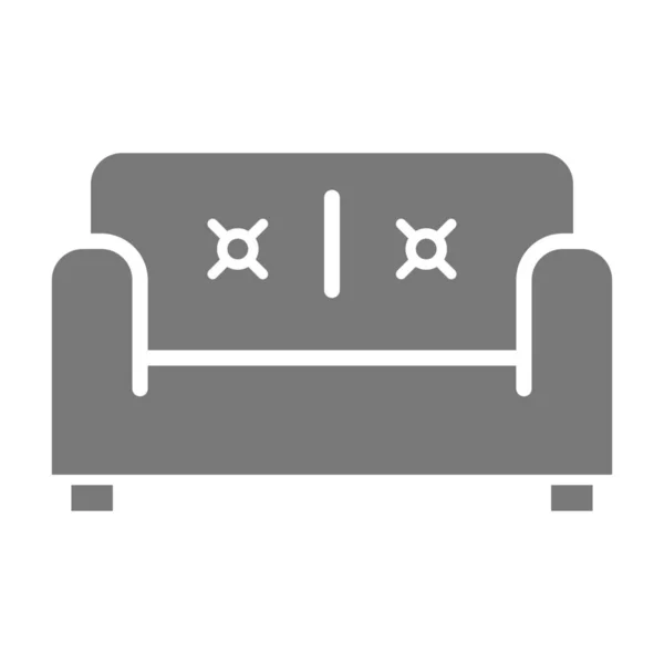 Decorar Los Muebles Icono Del Hogar Estilo Sólido — Vector de stock