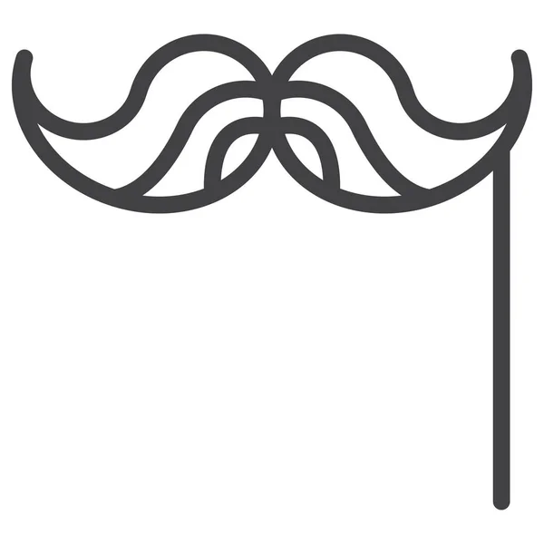 Accessory Carnival Mustache Icon — Stock Vector