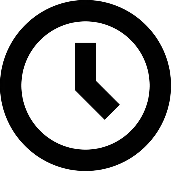 Reloj Más Tarde Icono Tiempo Estilo Esquema — Vector de stock