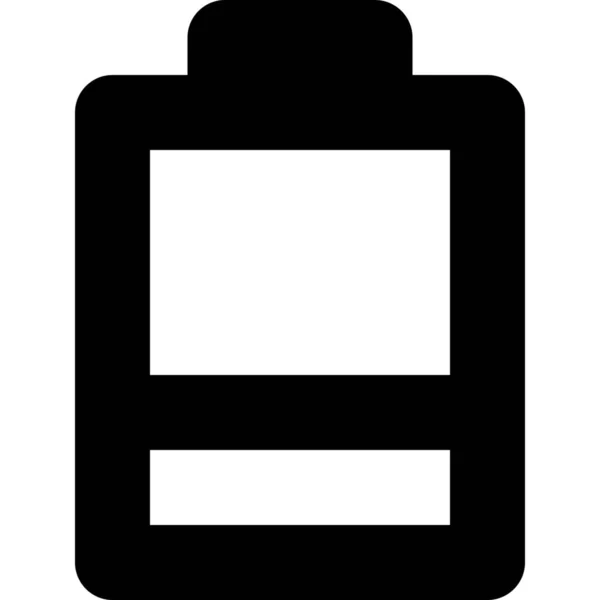 Icona Del Telefono Cellulare Batteria Stile Outline — Vettoriale Stock