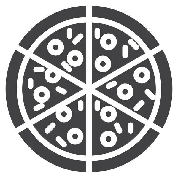 Food Menu Pizza Icon — Stock Vector