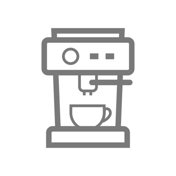 Bebida Desayuno Icono Café Estilo Esquema — Vector de stock