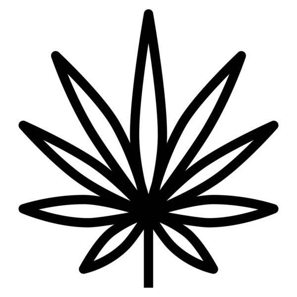 Cannabis Cânhamo Indica Ícone — Vetor de Stock