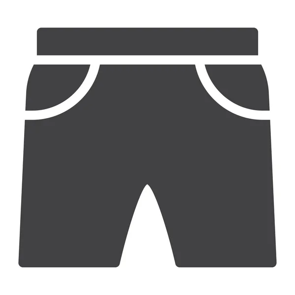 Strandkleidung Shorts Symbol — Stockvektor