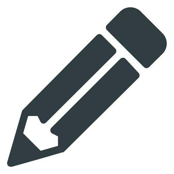 Narysować Ikonę Szkicu Ołówka Stylu Solid — Wektor stockowy