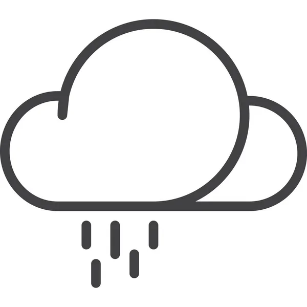 Cloud Light Rain Icon — Image vectorielle