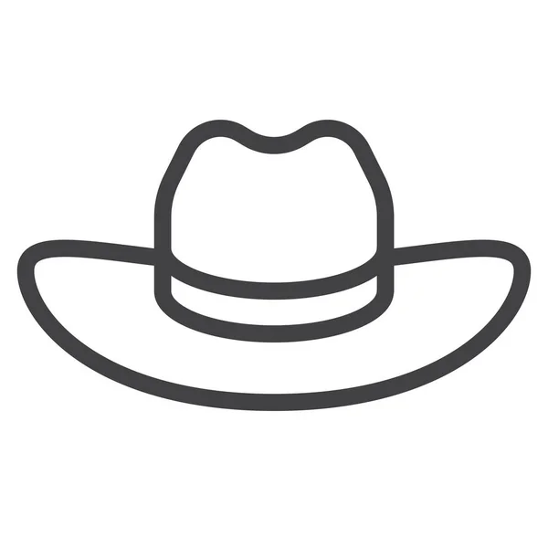 Kovboy Şapkası Simgesi — Stok Vektör