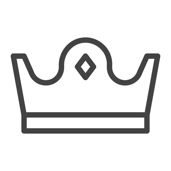 King Crown Queen Icon — Archivo Imágenes Vectoriales