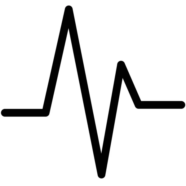 轮廓式的心率图标 — 图库矢量图片