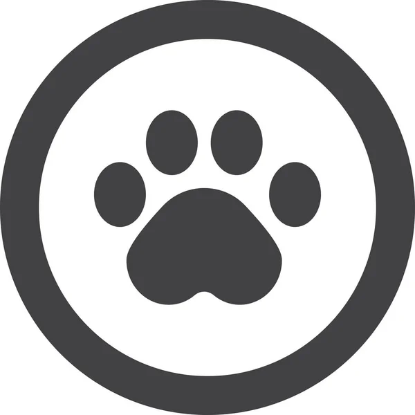 Foot Paw Pet Icon — Stockový vektor