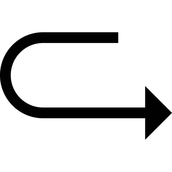 Action Arrow Forward Icon Outline Style — Stock Vector