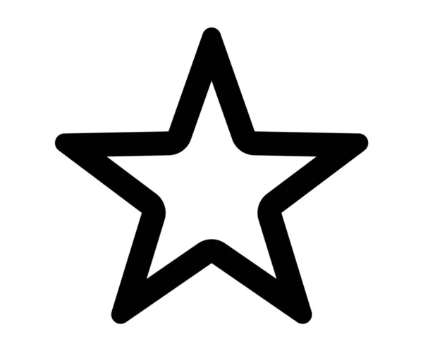 Favorite Favorites Star Icon Solid Style — Stock Vector