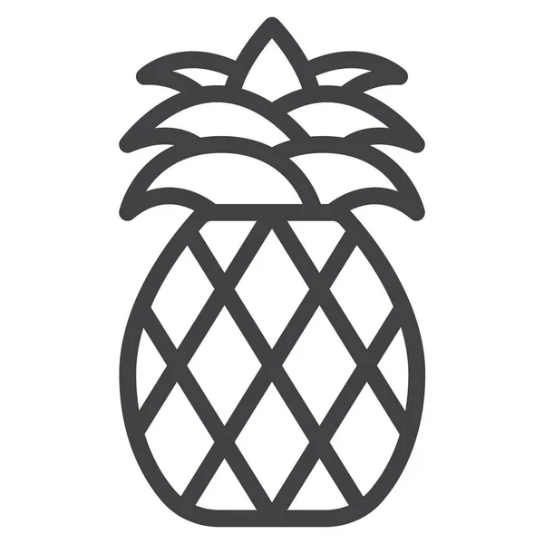 Ananas Obst Gesundes Symbol Der Kategorie Lebensmittel Getränke — Stockvektor