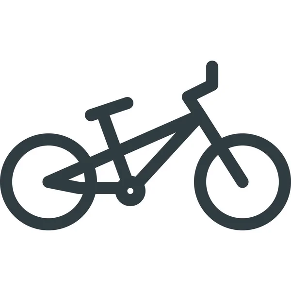 Иконка Велосипеда Bmx Стиле Outline — стоковый вектор