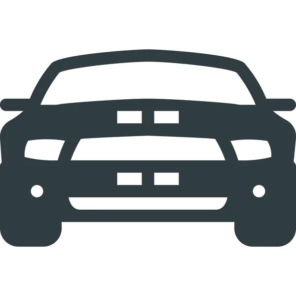 Dopravní Ikona Auto Mustang Pevném Stylu — Stockový vektor