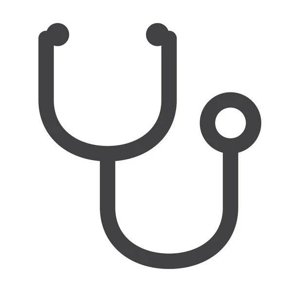 Diagnostic Doctor Stethoscope Icon — Stok Vektör