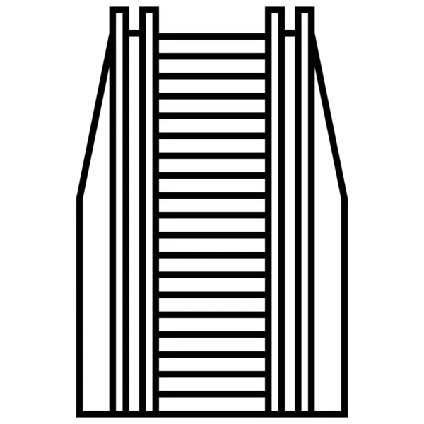 建筑城市景观公司图标的轮廓风格 — 图库矢量图片