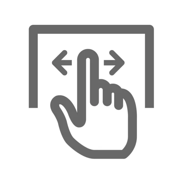 Icono Móvil Del Dispositivo Informático Estilo Esquema — Vector de stock