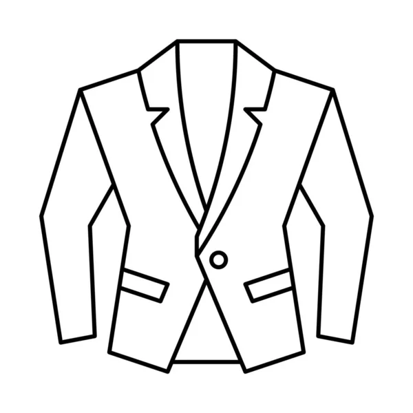 Ropa Ropaicono Chaqueta Hombre Moda Estilo Esquema — Archivo Imágenes Vectoriales