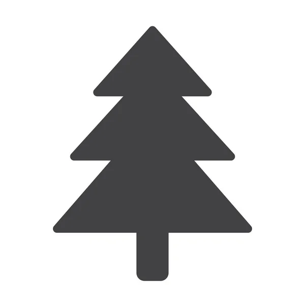Karácsony Fenyő Erdő Ikon — Stock Vector