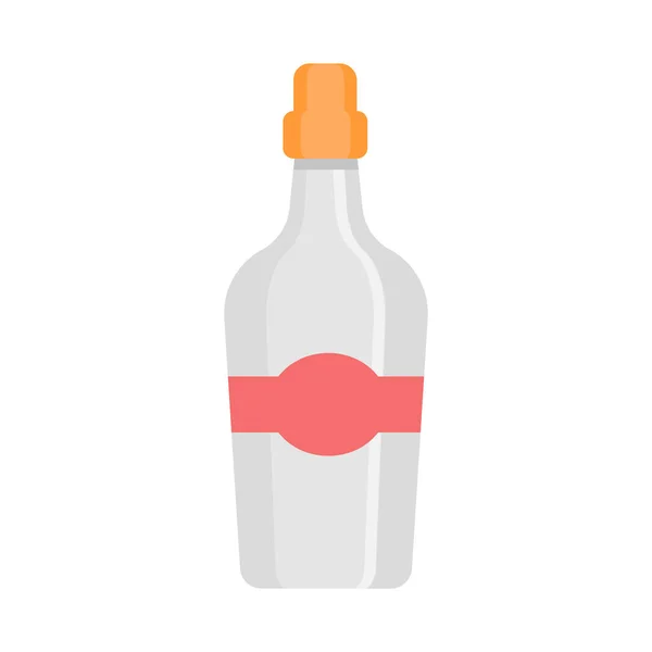 Bebida Botella Bebida Icono Estilo Plano — Vector de stock