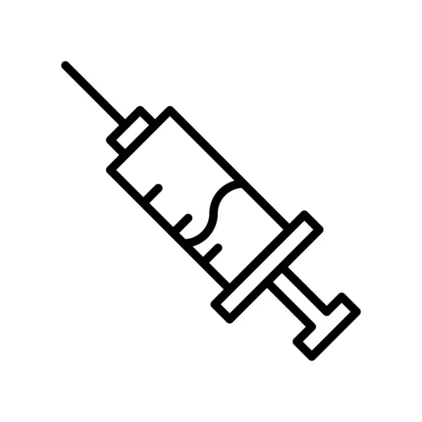 Icono Medicina Inyección Estilo Esquema — Archivo Imágenes Vectoriales