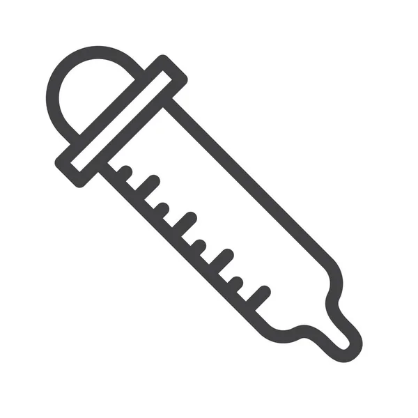 Dropper Eye Laboratory Icon — Stok Vektör