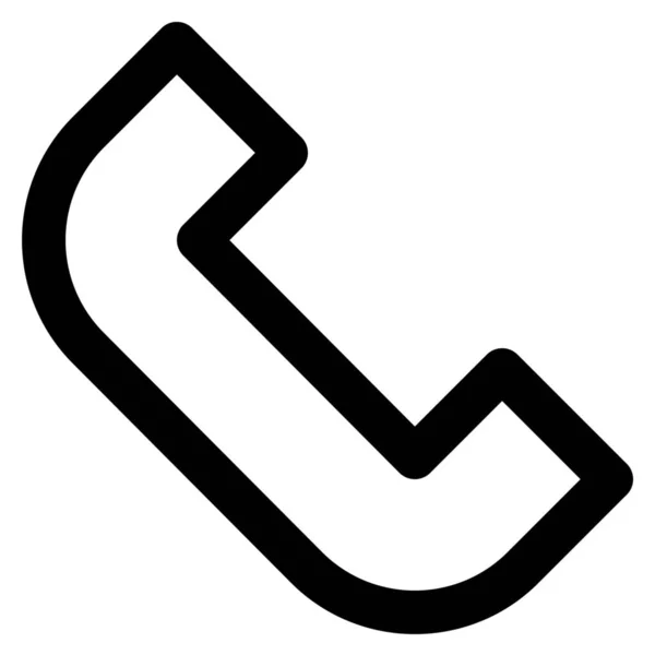 Telefonklingelsymbol Umrissstil — Stockvektor