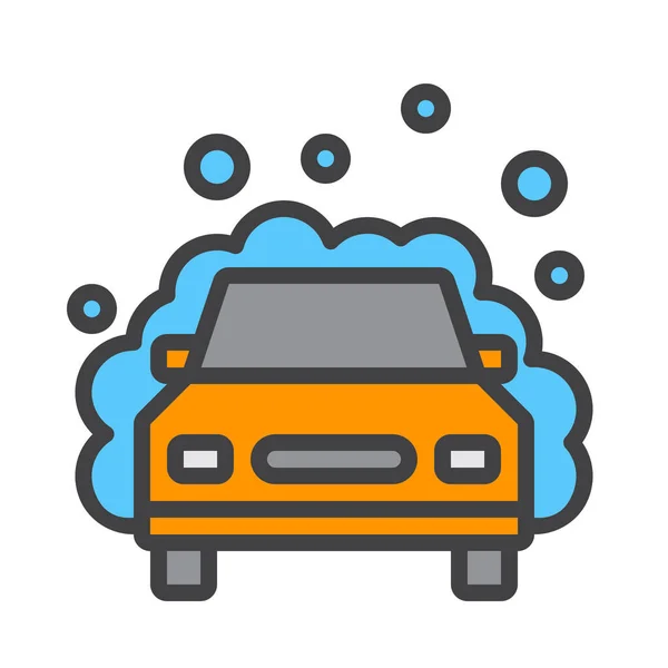 Vector automatic car washing, service with cartoon character in box,  Vecteur de Stock, Vecteur et Image Low Budget Royalty Free. Photo  ESY-044164638