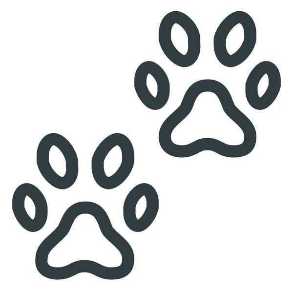 Animal Gato Perro Icono Contorno Estilo — Vector de stock