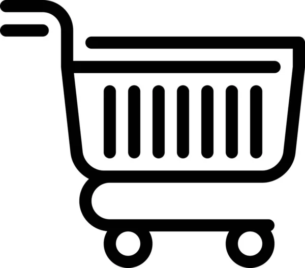 Basket Shop Shopping Icon Outline Style — Stock Vector