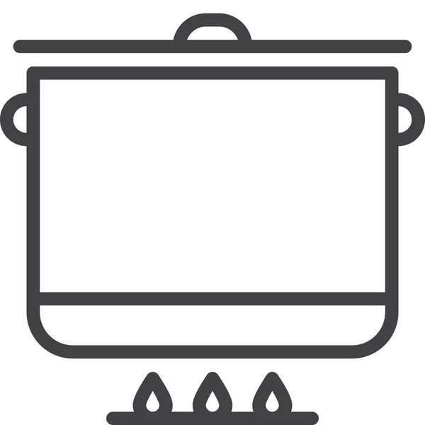 Cooking Pan Pot Icon Food Drinks Category — Stock Vector