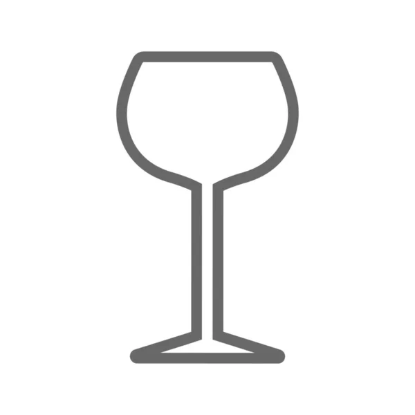 Drank Drank Glas Pictogram Omtrek Stijl — Stockvector