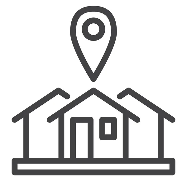 House Location Home Icon — Stock Vector