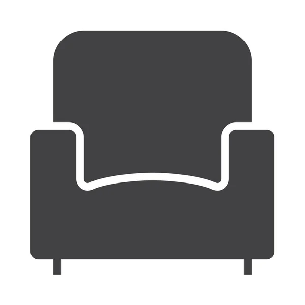 Fotel Komfort Ikon Épületek Kategóriában — Stock Vector