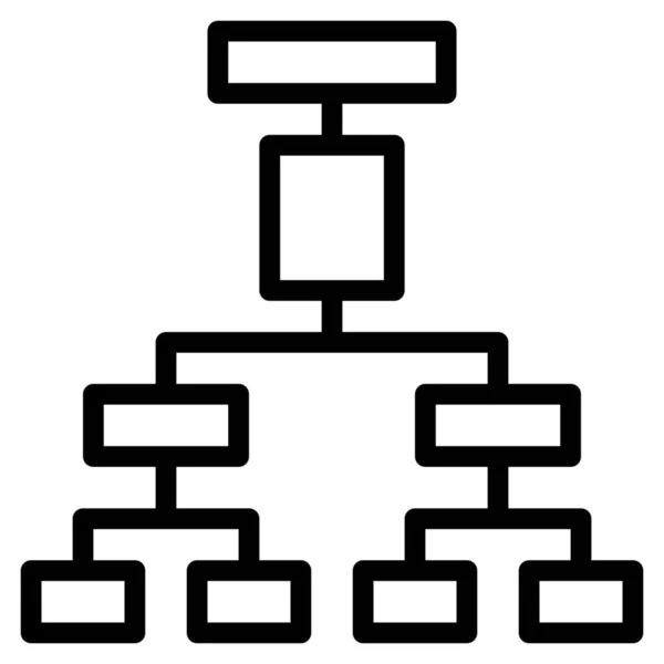 Tablero Icono Compañía Ceo Estilo Esquema — Archivo Imágenes Vectoriales