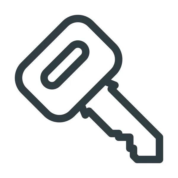 Accessori Car Car Key Icon Stile Outline — Vettoriale Stock