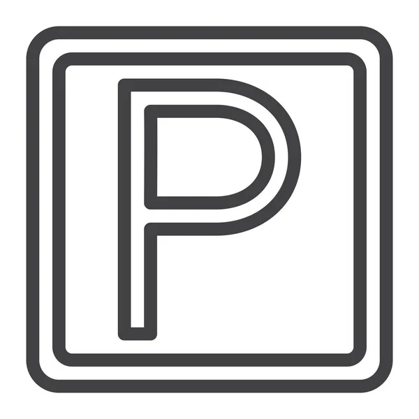 Parking Car Area Icon — Stockvector