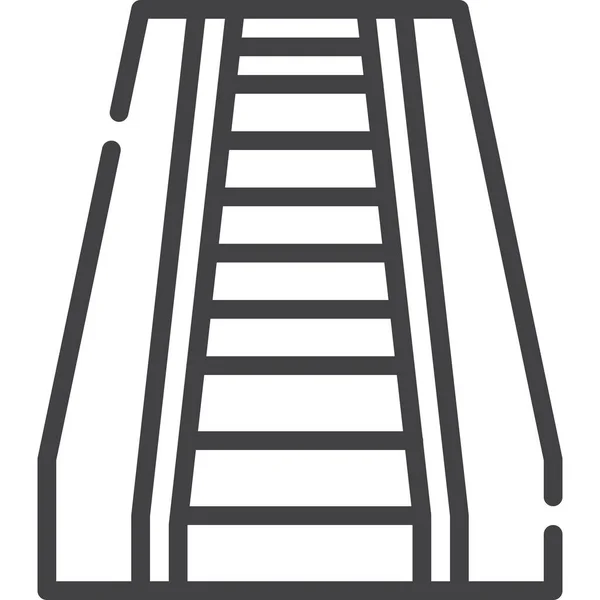 Escalera Elevadora Escalera Icono — Archivo Imágenes Vectoriales