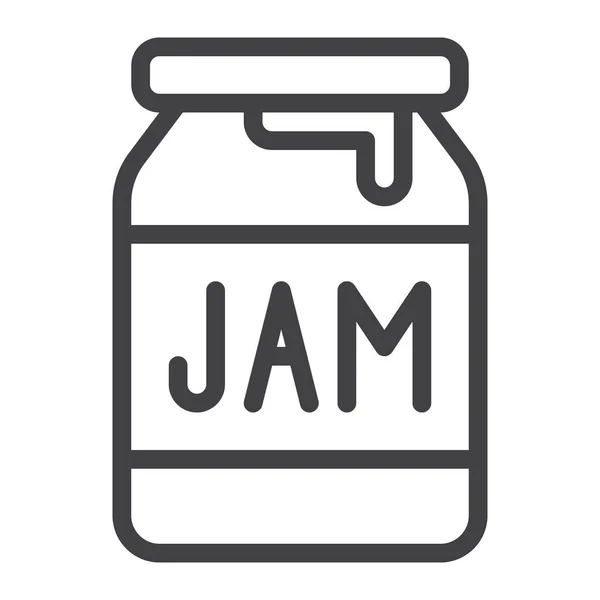 Jam Jar Canned Icon — Stock Vector