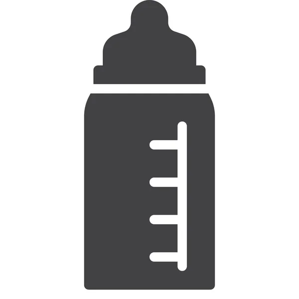 Milk Baby Bottle Icon — Stock Vector