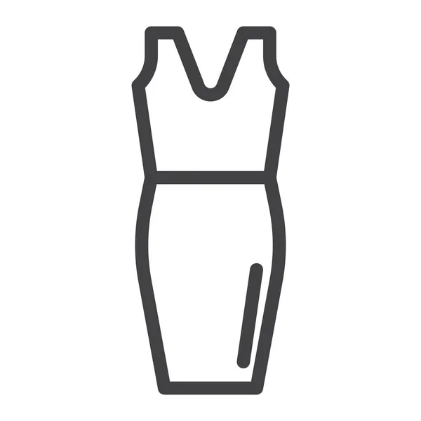 Vestido Ropa Elegante Icono — Vector de stock