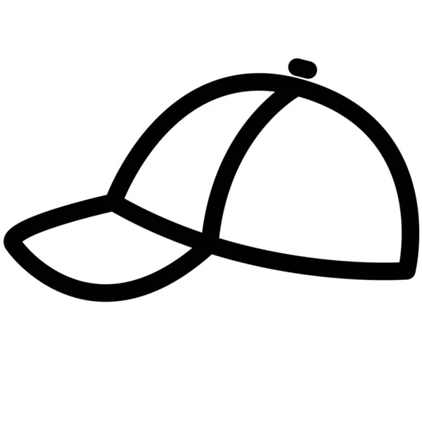 外型棒球帽配件图标 — 图库矢量图片