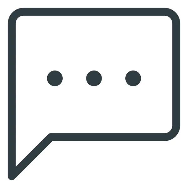 Bubble Chat Nachrichten Symbol Umrissstil — Stockvektor
